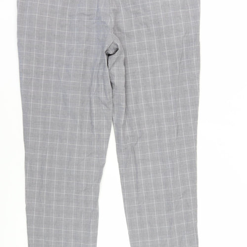 Ben Sherman Men's Grey Check Slim Chino, 36