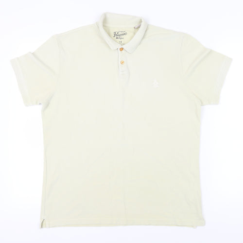 Original Penguin Beige Men's Polo, Size L