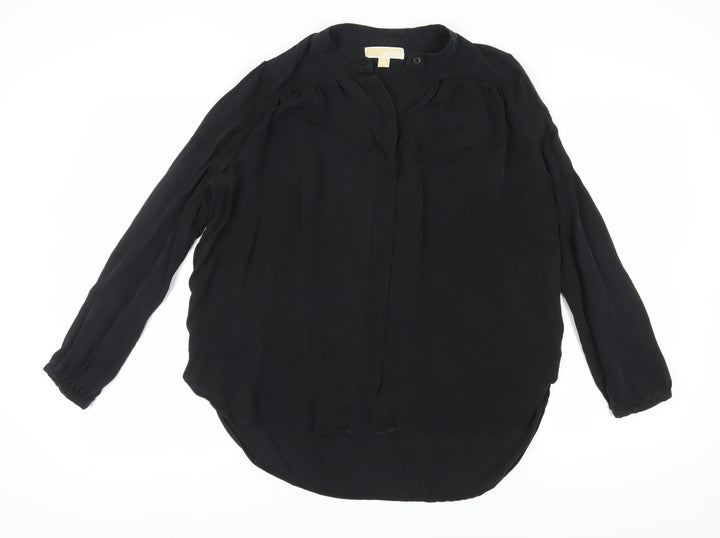 Michael Kors Women's Black Long Sleeve Blouse L