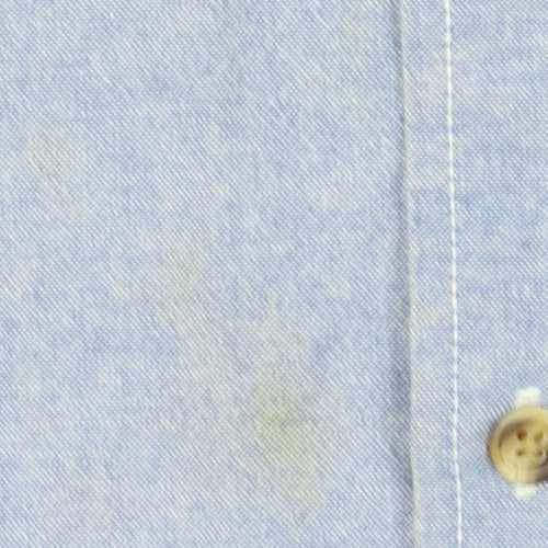 Jack South Men's 2XL Blue Beige Cotton Shirt