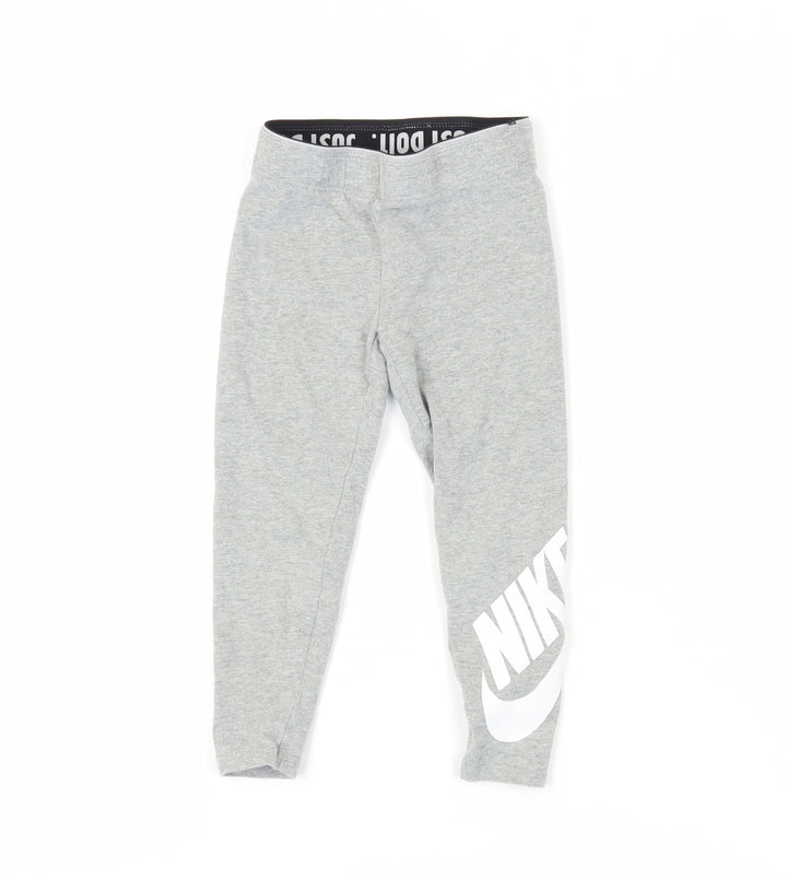 Nike Girls Grey Ankle Leggings 4 Years - Casual Comfort
