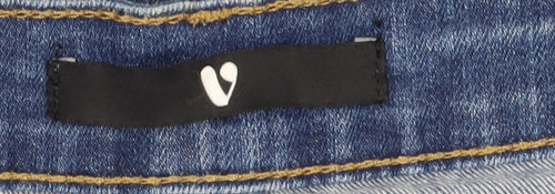 Very Women's Blue Denim Cut-Off Shorts Size 10