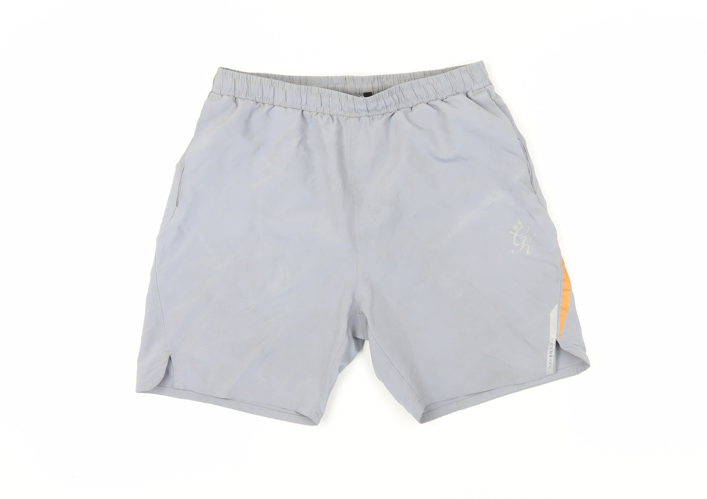 Gymring Men's Grey Athletic Shorts, Size M