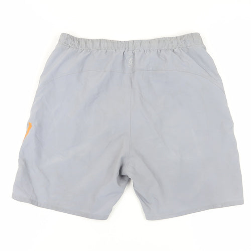 Gymring Men's Grey Athletic Shorts, Size M