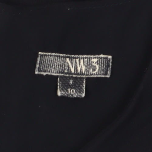 NW3 Women's Black Sheath Dress Size 10 Business
