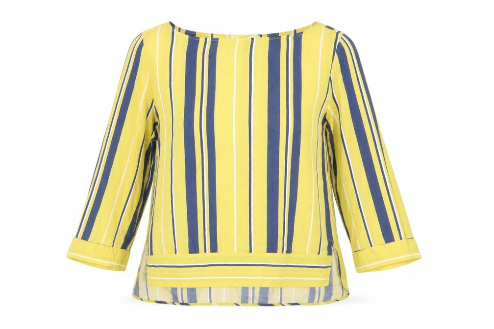 Front view of Next Women's Multicoloured Striped Blouse, size 12