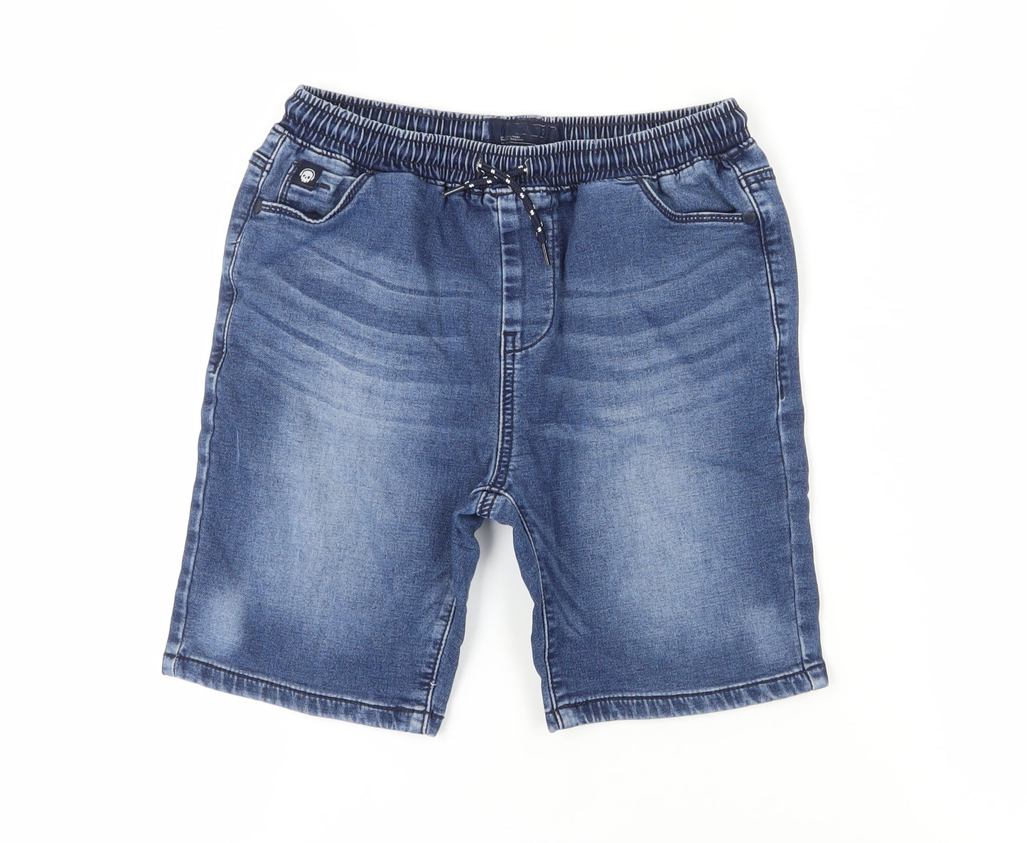 Next Boys Blue Denim Bermuda Shorts, Size 9 Years