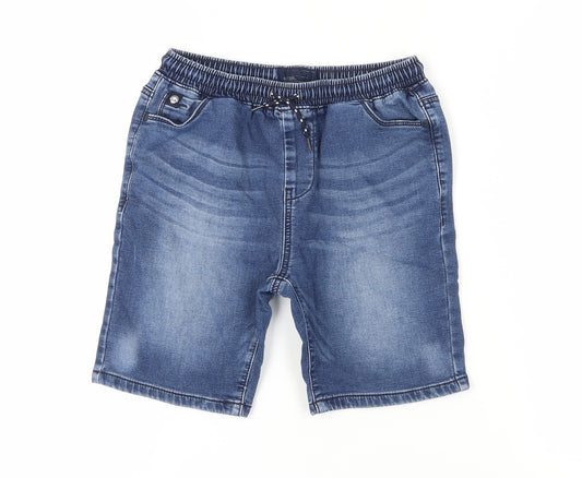Next Boys Blue Denim Bermuda Shorts, Size 9 Years