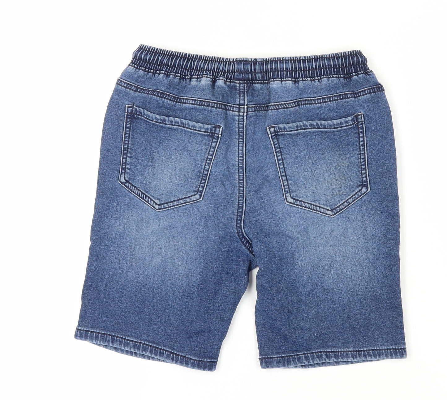 Next Boys Blue Denim Bermuda Shorts, Size 9 Years