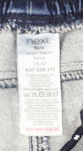 Next Boys Blue Denim Bermuda Shorts, Size 9 Years