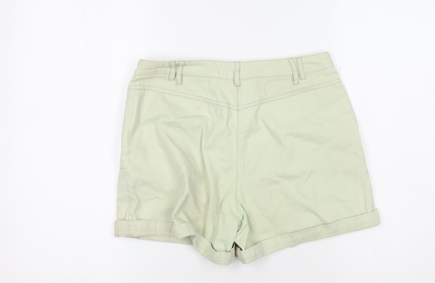 Maine Women's Green Chino Shorts, Size 10, Casual Style