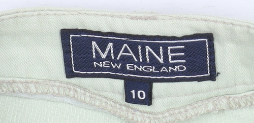 Maine Women's Green Chino Shorts, Size 10, Casual Style