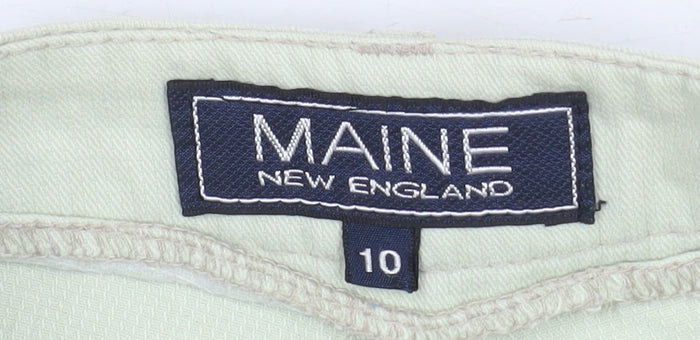 Maine Women's Green Chino Shorts, Size 10, Casual Style