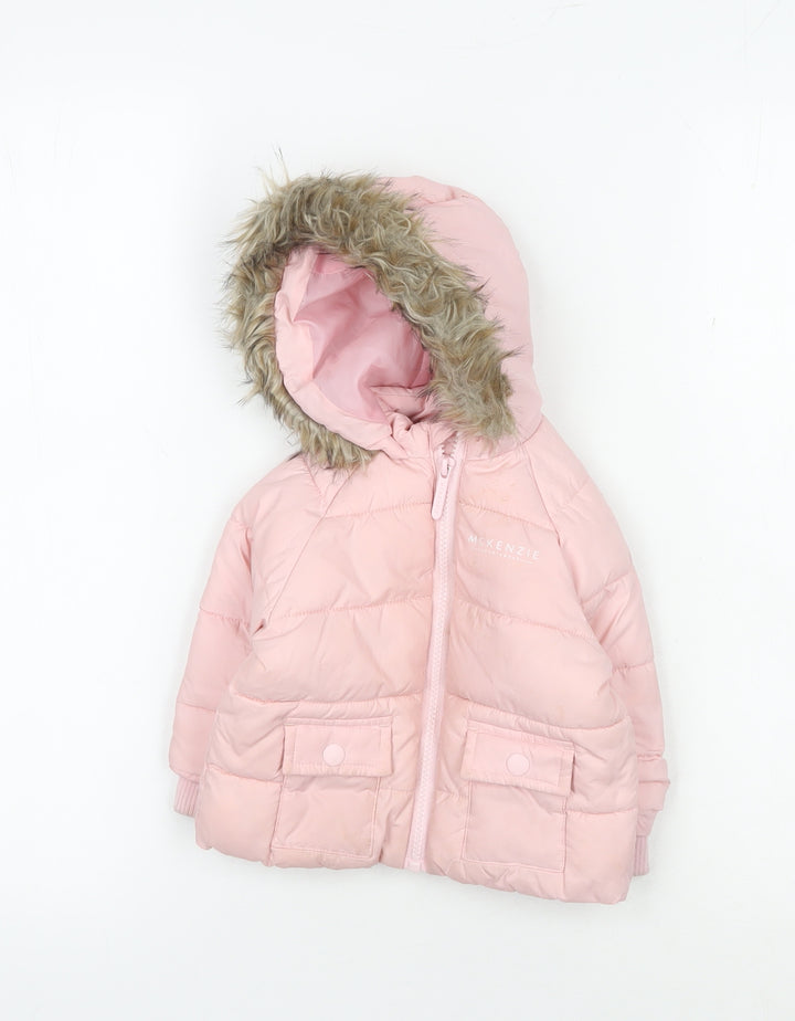 Mckenzie Pink Unisex Baby Puffer Jacket 3-6 Months