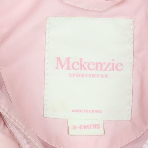 Mckenzie Pink Unisex Baby Puffer Jacket 3-6 Months