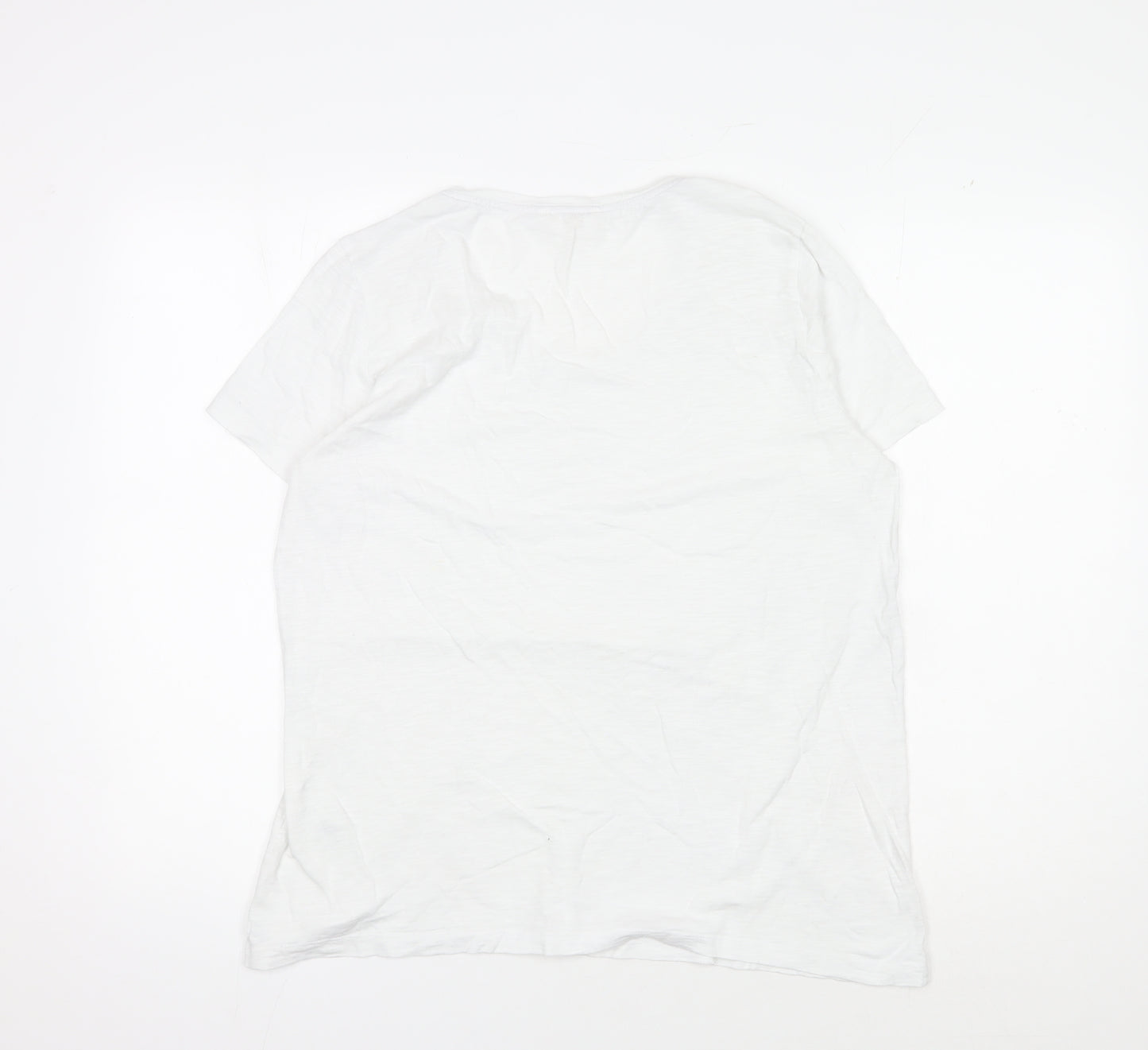 White Stuff Women's White T-Shirt Size 16