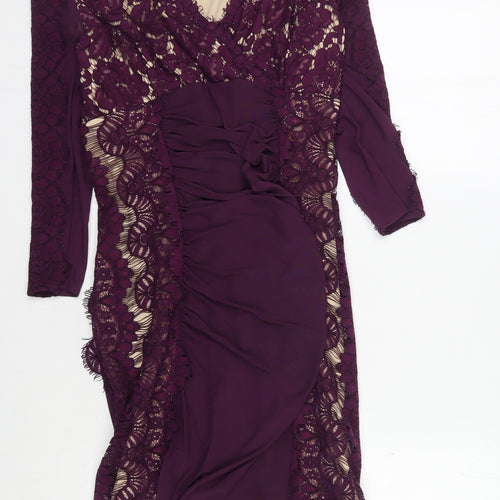 Phase Eight Women's Purple Lace Dress Size 12