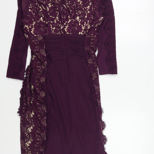 Phase Eight Women's Purple Lace Dress Size 12