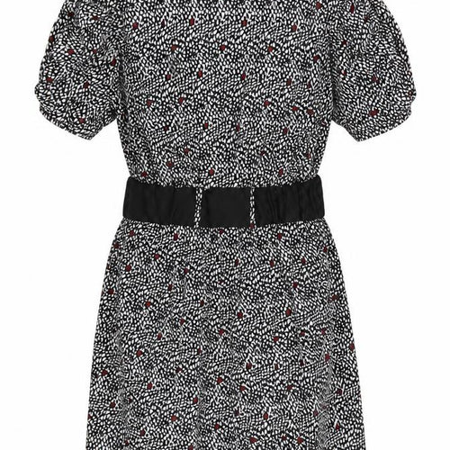 Dunnes Women's Black Floral A-Line Dress Size 12