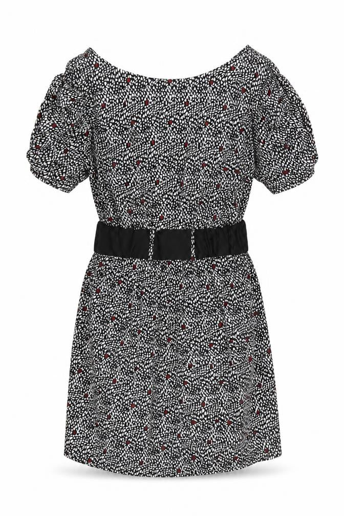 Dunnes Women's Black Floral A-Line Dress Size 12