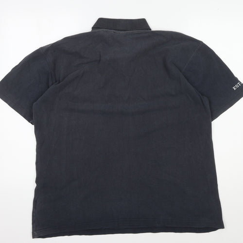 Men's Black 2XL HTFC Polo Shirt with Logo