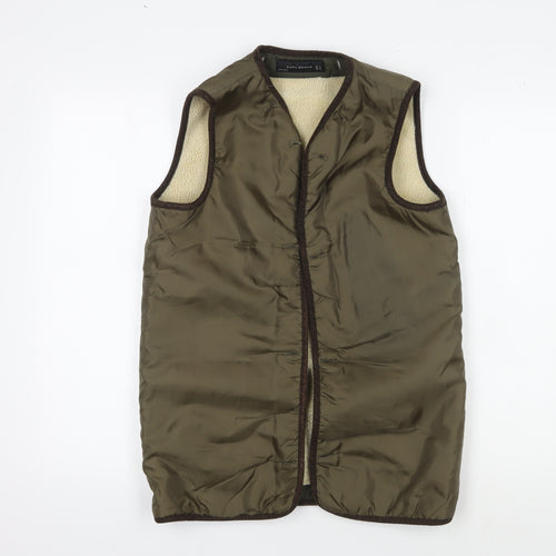 Zara Woman Green Waistcoat, S for Women - Autumn Style