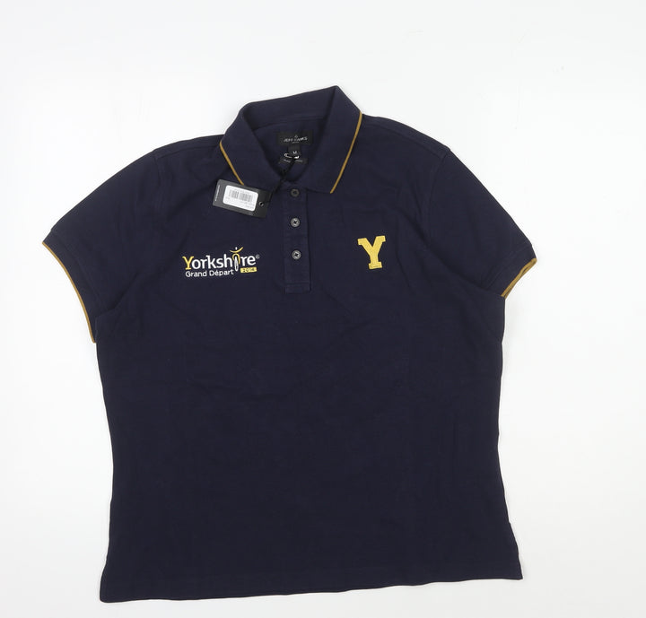 Jeff Banks Men's Blue Polo Shirt M - Cyclist's Pick