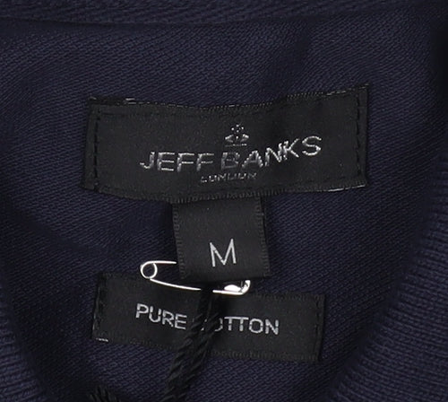 Jeff Banks Men's Blue Polo Shirt M - Cyclist's Pick