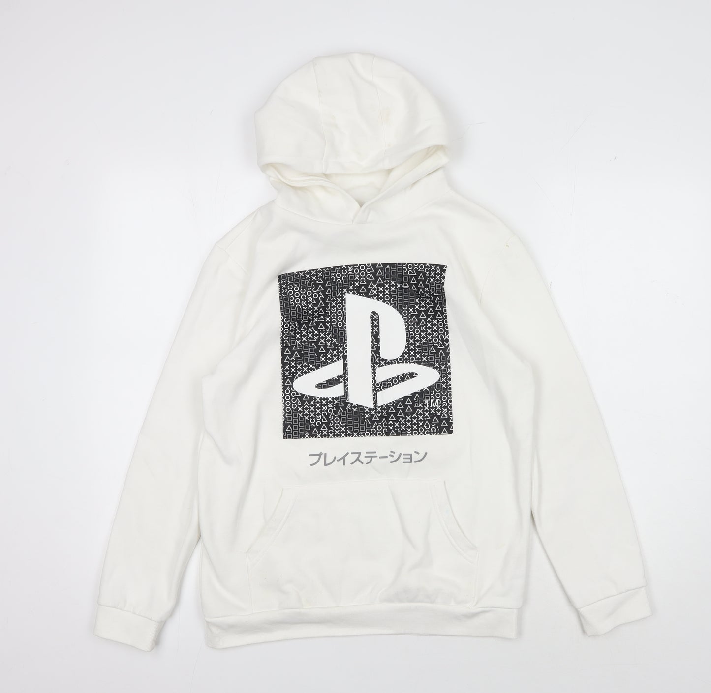 PlayStation White Unisex Kids Hoodie 12 Years