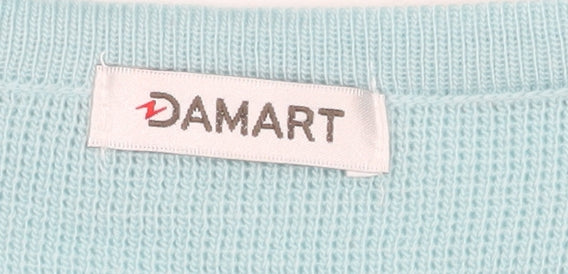 Damart Women's Blue Floral Cardigan Size 26