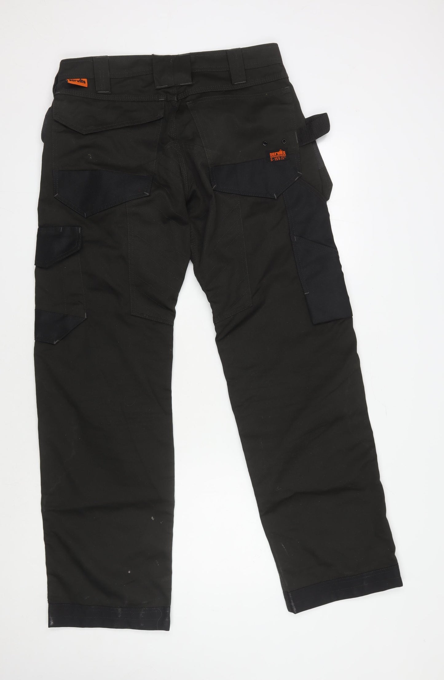 Scruffs Hardwear Men's Black Cargo Trousers, Size 32, Workwear