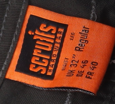 Scruffs Hardwear Men's Black Cargo Trousers, Size 32, Workwear