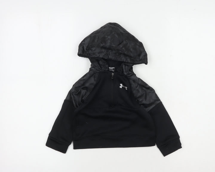 Under Armour Boys Black Pullover Hoodie - 12-18 Months