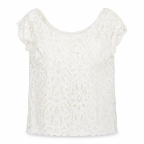 Banana Republic Ivory Lace Blouse, Women's XS