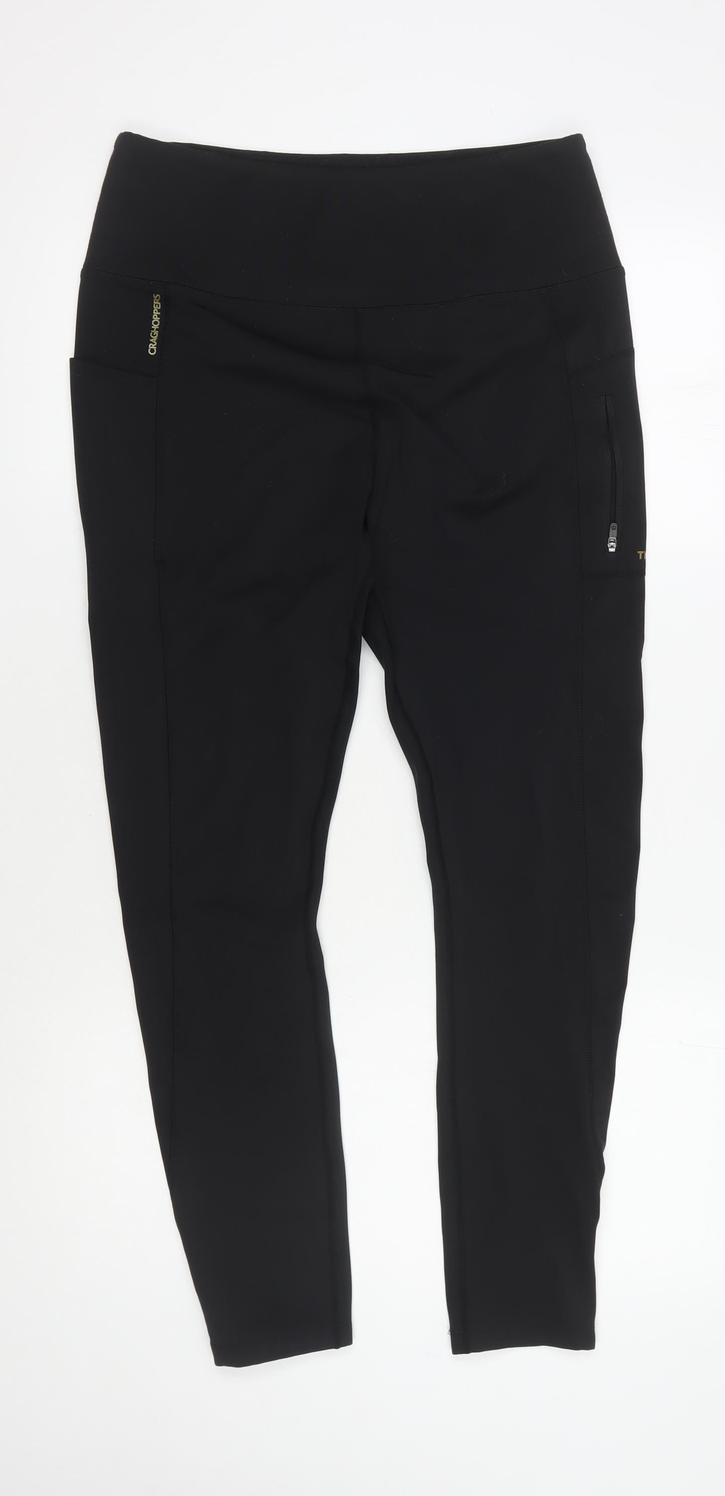 Craghoppers Women's Black Compression Leggings Size 14