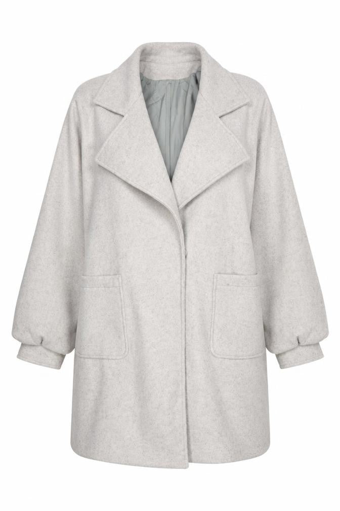 Boohoo Women's Grey Overcoat UK 14, Casual, Autumn/Winter