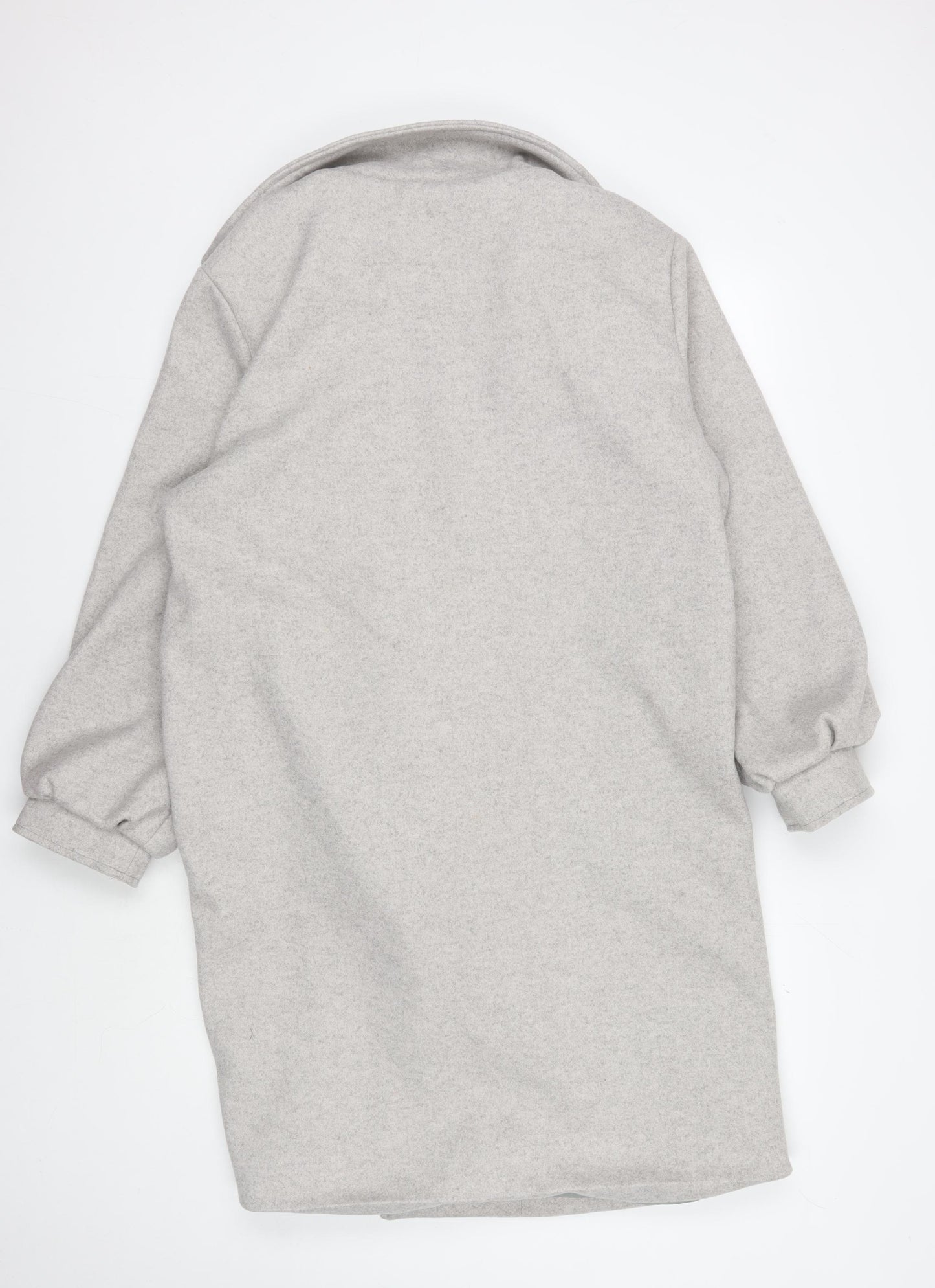 Boohoo Women's Grey Overcoat UK 14, Casual, Autumn/Winter