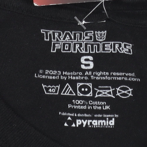 Pyramid Transformers Black Anime Graphic Tee - Men's S