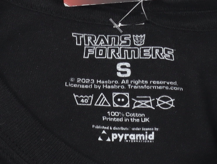 Pyramid Transformers Black Anime Graphic Tee - Men's S