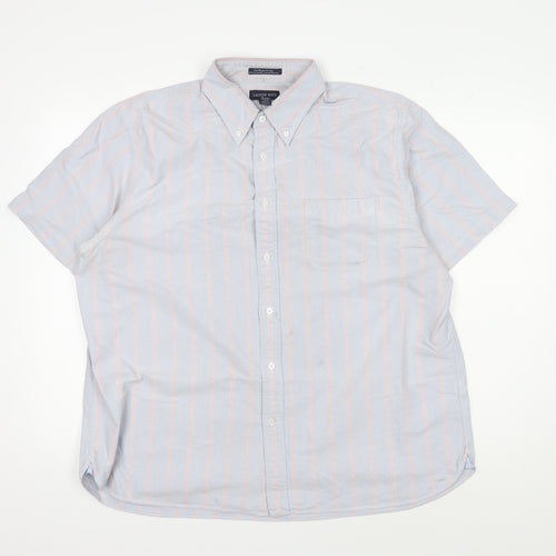 Lands' End Men's XL Multicoloured Striped Shirt