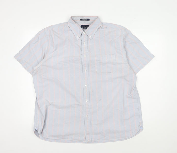 Lands' End Men's XL Multicoloured Striped Shirt