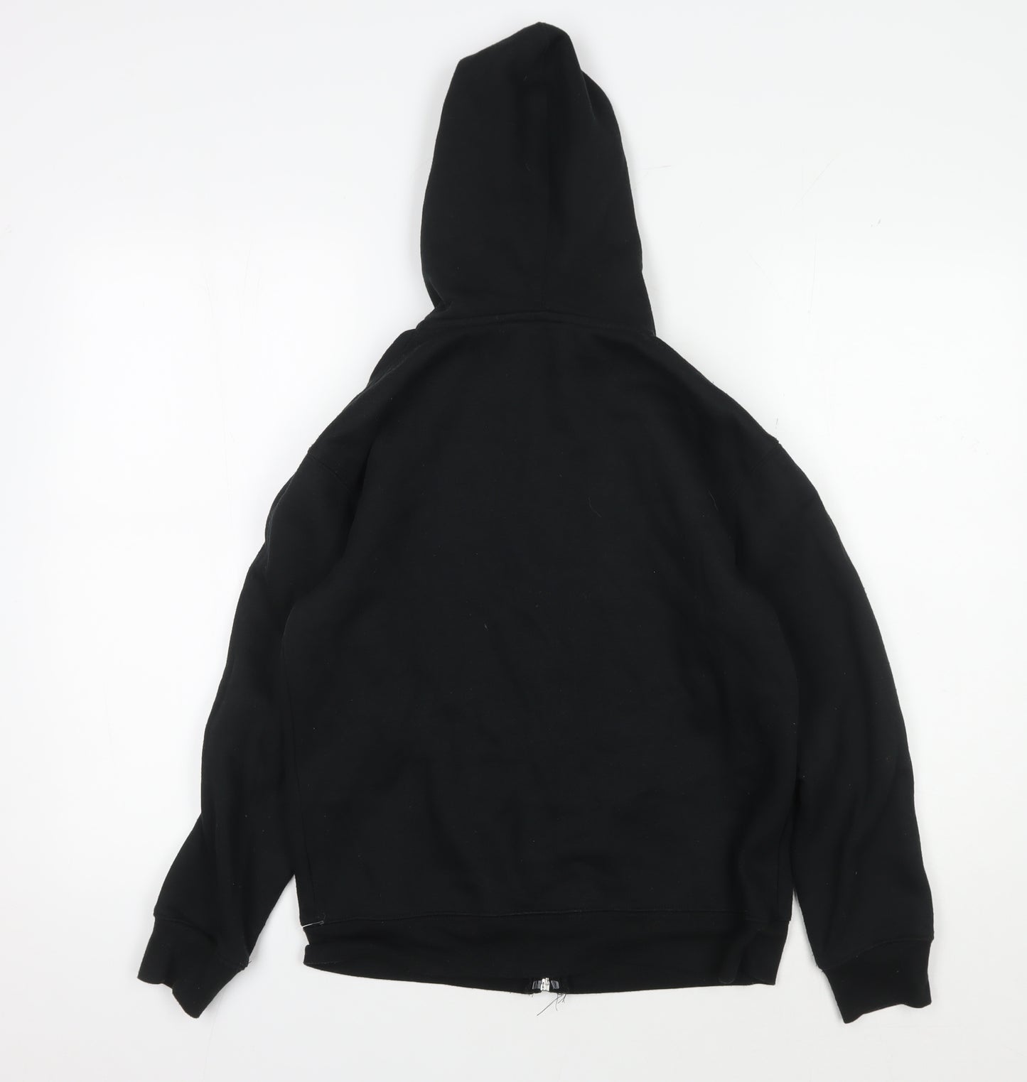 No Fear Boys Black Full Zip Hoodie with Graphic Print - 13 Years