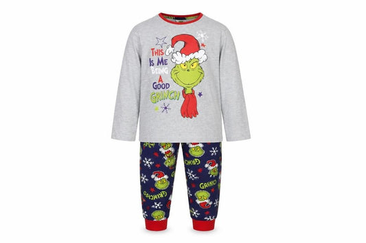 Dr Seuss Boys Multicoloured The Grinch Pyjama Set 11-12 Years