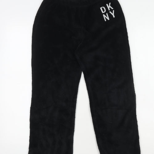 DKNY Unisex Black Polyester Pyjama Pants 10-12