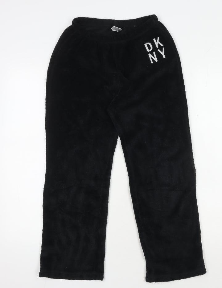 DKNY Unisex Black Polyester Pyjama Pants 10-12