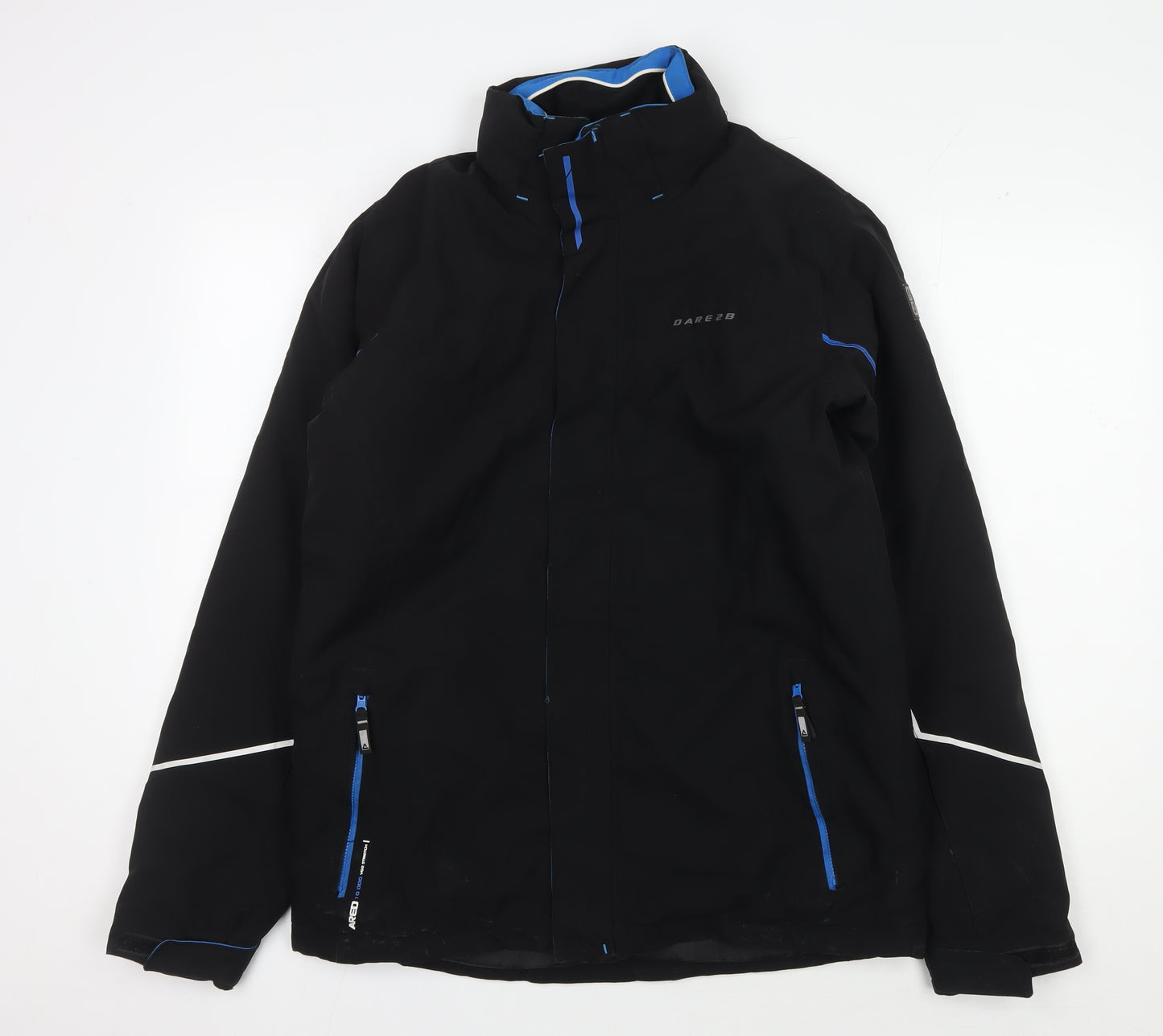 Dare2b Teens Black Jacket 34 Inch Zipped Pockets