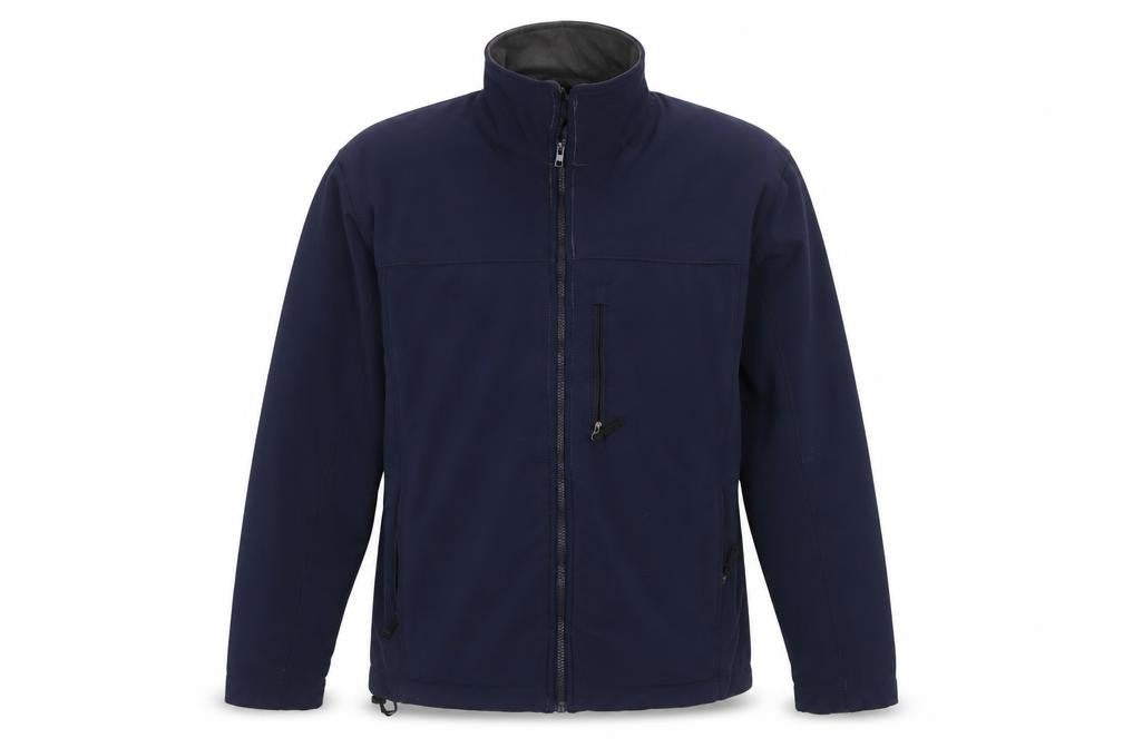 Front view of Crane Sports Men's Blue M Basic Jacket with Zips