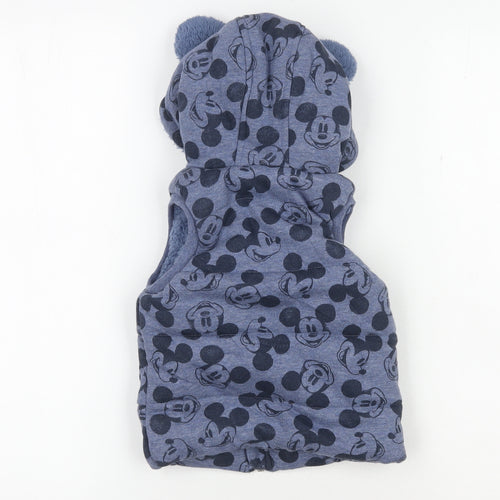 George Disney Baby Blue Mickey Mouse Puffer Vest 12-18 Months