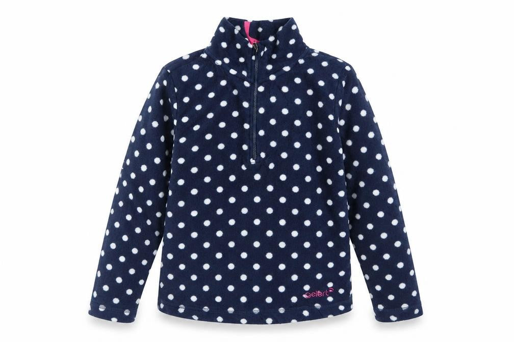 Gelert Girls Blue Polka Dot Fleece Jacket 9-10 Years