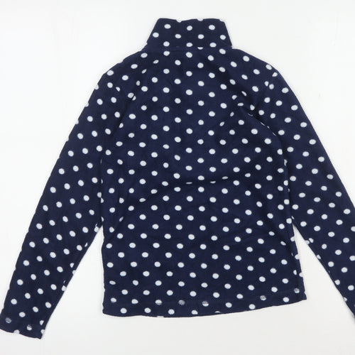 Gelert Girls Blue Polka Dot Fleece Jacket 9-10 Years